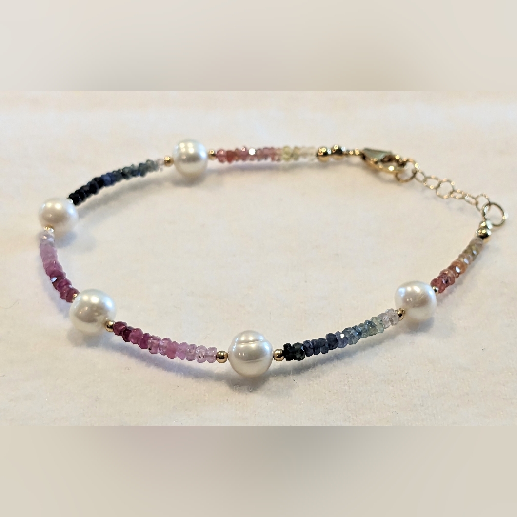 Bracelet Nwot - Pearl & Hematite Wrap, 2 Available, 925